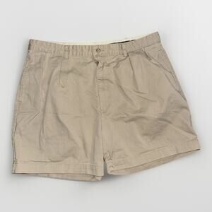 Polo Ralph Lauren Chino Pleated Shorts Men’s 38 Tan Classic Preppy Cotton
